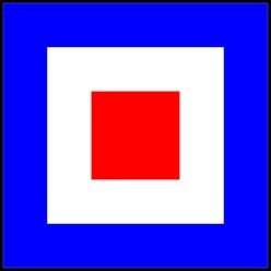 Signalflagge Whiskey