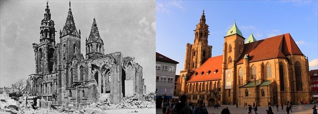 Kilianskirche zerstört und heute
