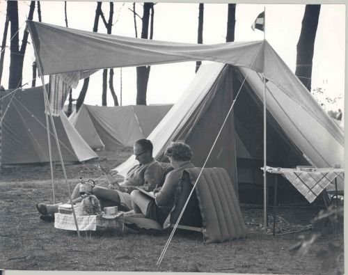 kamperen hoe was het vroeger