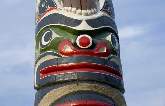 British Columbia totem pole in Windsor Great Park at Virginia Water