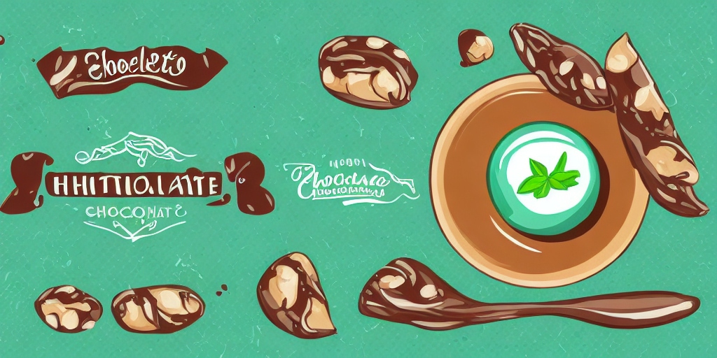 AI genereret billede via deepai med tekst - CELEBRATING CHOCOLATE MINT DAY