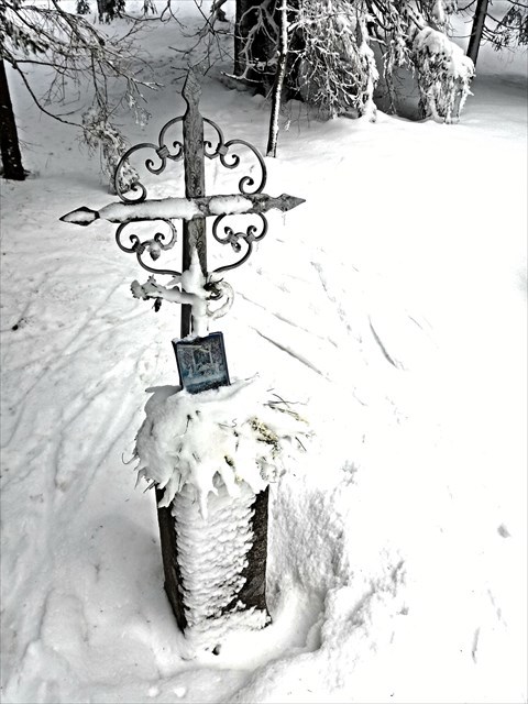 Tomandlův křížek v zimě 2018