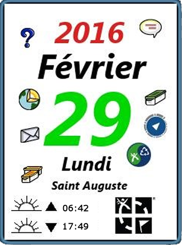 29 fevrier 2016