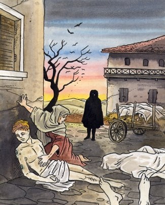 Wenn im Morgengrauen der Pestwagen die Toten der Nacht abholt