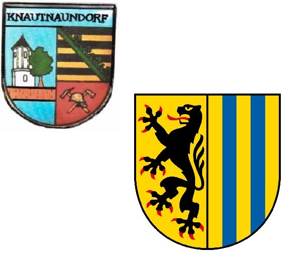 Wappen Knautnaundorf+Sachsen