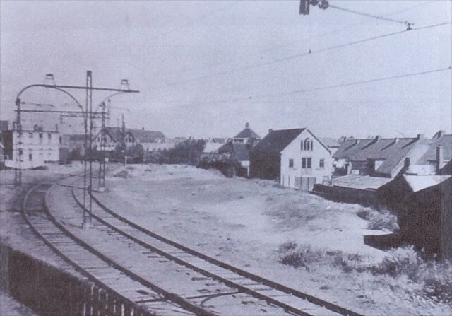 Historische foto van de halte