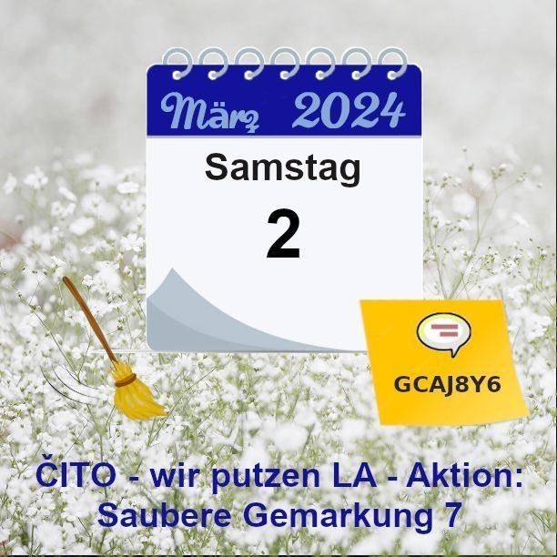 Banner ČITO - wir putzen LA - Aktion: Saubere Gemarkung 7