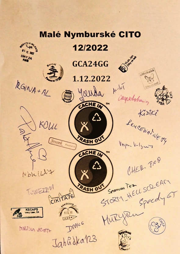Logbook CITO 12/2022 Nymburk