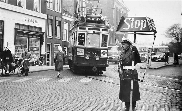 Historische foto van de halte