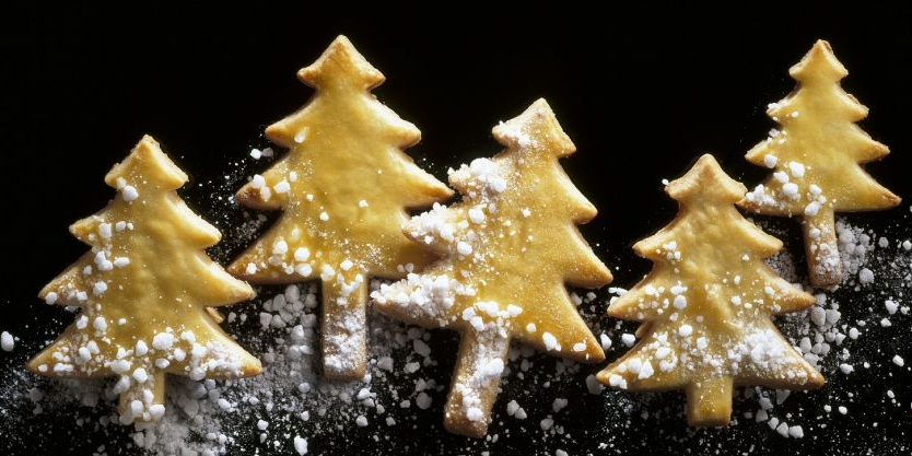 Bild der Tannenbaumplätzchen