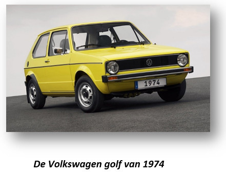 De Volkswagen Golf van 1974 