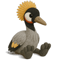 Grace the Gray-crowned Crane