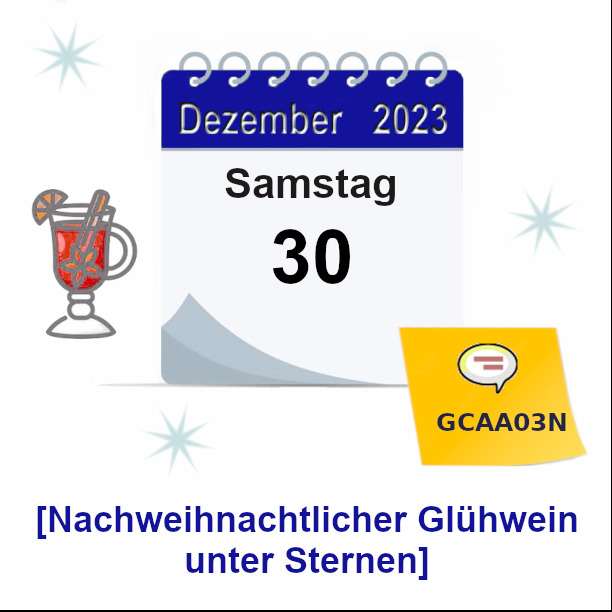 Banner [Nachweihnachtlicher Glühwein unter Sternen]