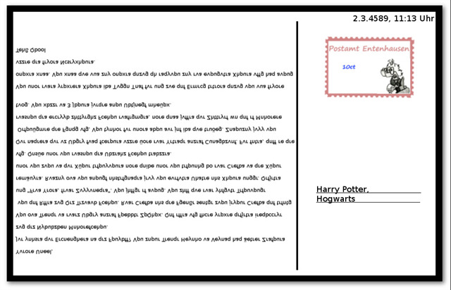 Hier sollte die Postkarte zu sehen sein.