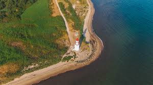 Træskohage Fyr fra oven