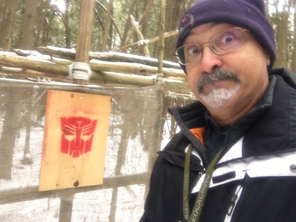 One of the hideouts...