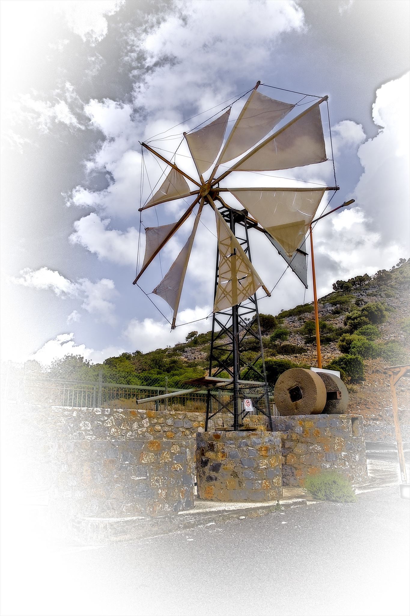 Photo of the windmill outside