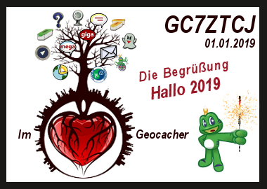 Im ❤ Geocacher - Begrüßen wir das Jahr 2019