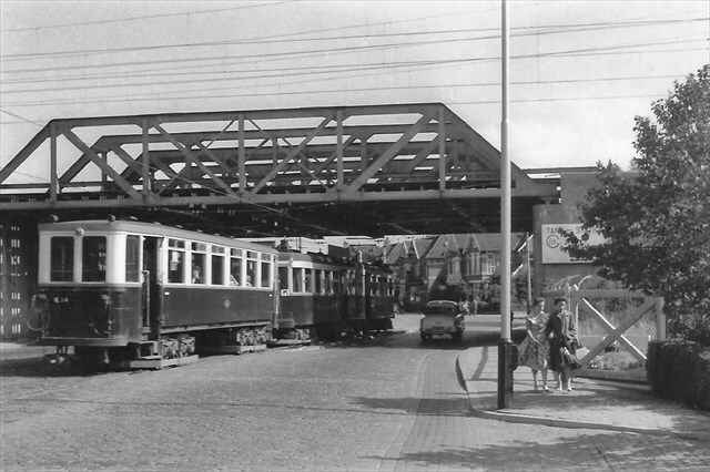 Historische foto van de halte