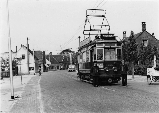 Historische foto van de halte