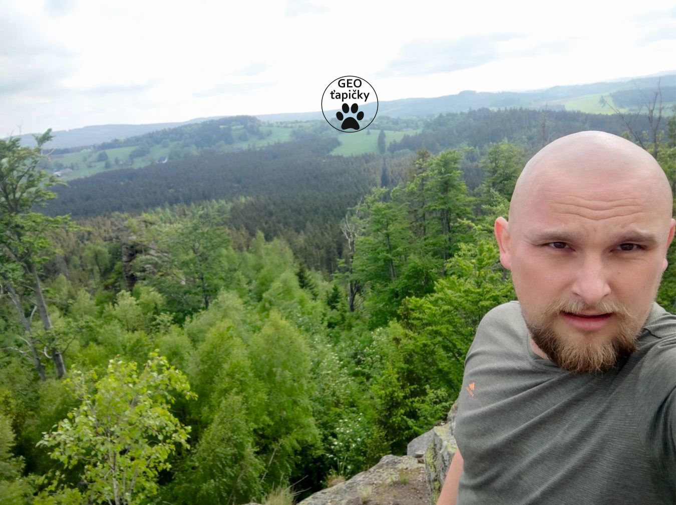 Příklad logovací fotky z Malinské skály