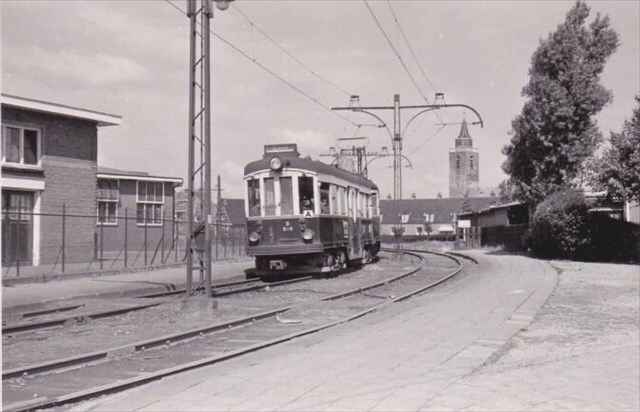 Historische foto van de halte