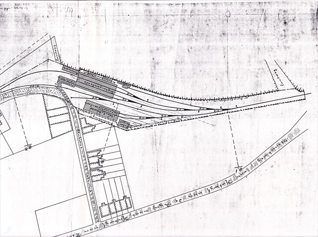 Historische foto van de halte