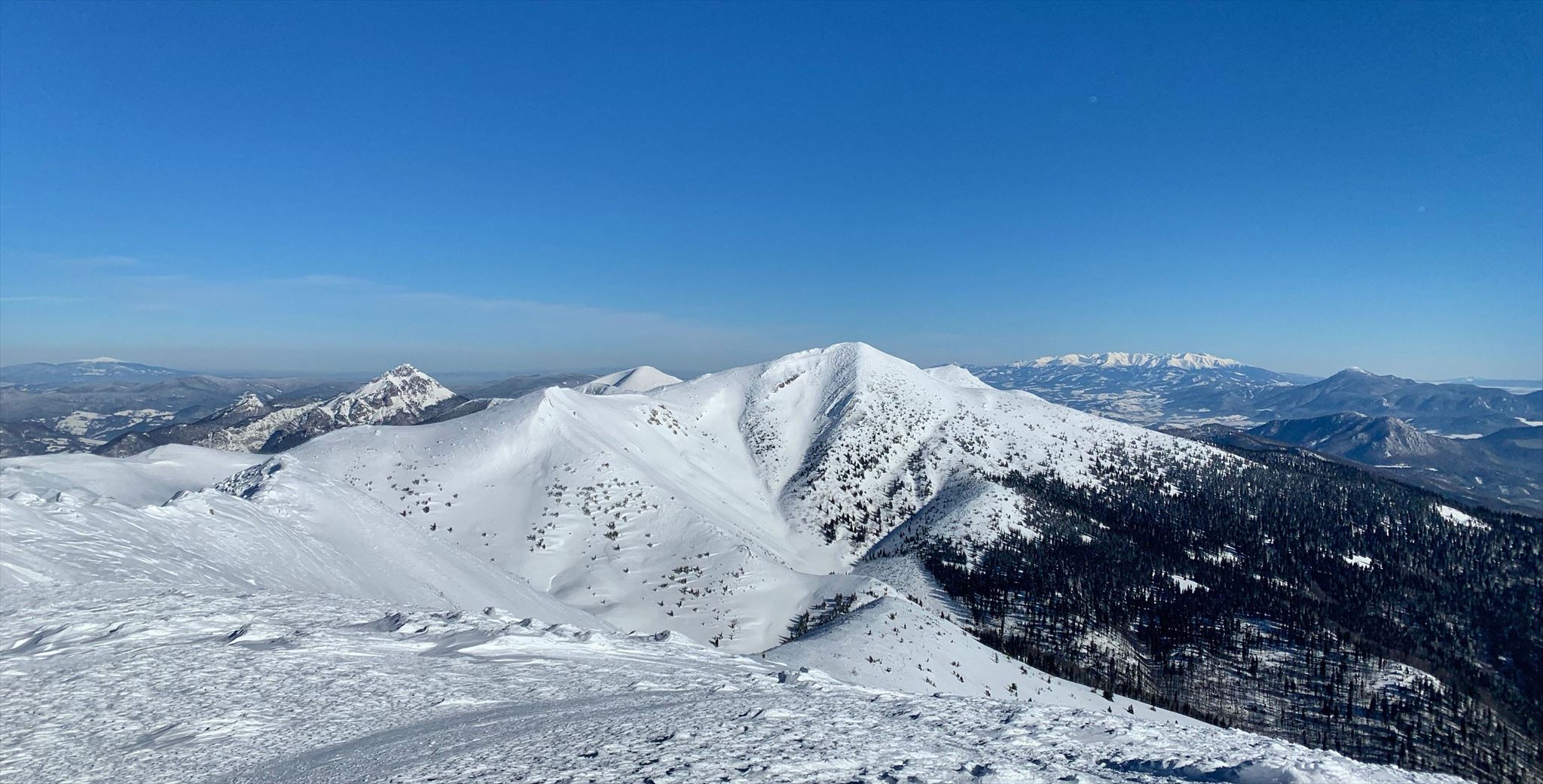 Veľký Kriváň - pohľad z Malého Kriváňa
