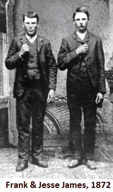 Frank & Jesse James, 1872