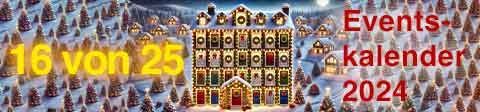 Eventskalender - 16 aus 25