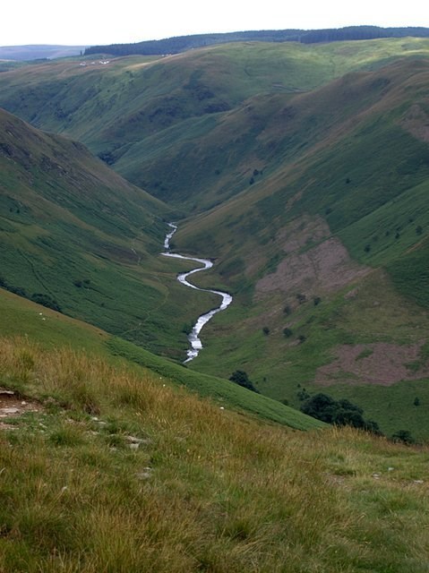 V shaped valley