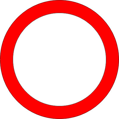 verkehrsschild allgemeines Fahrverbot