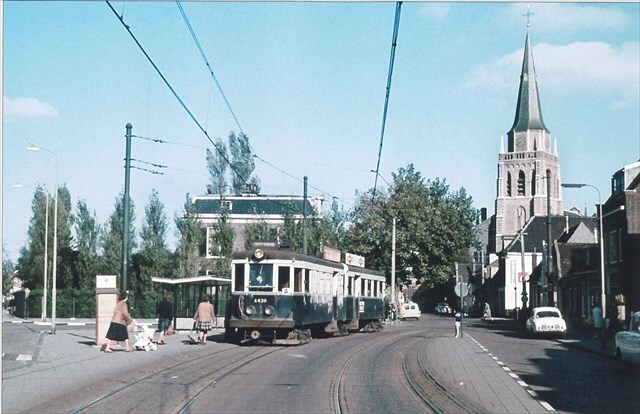 Historische foto van de halte