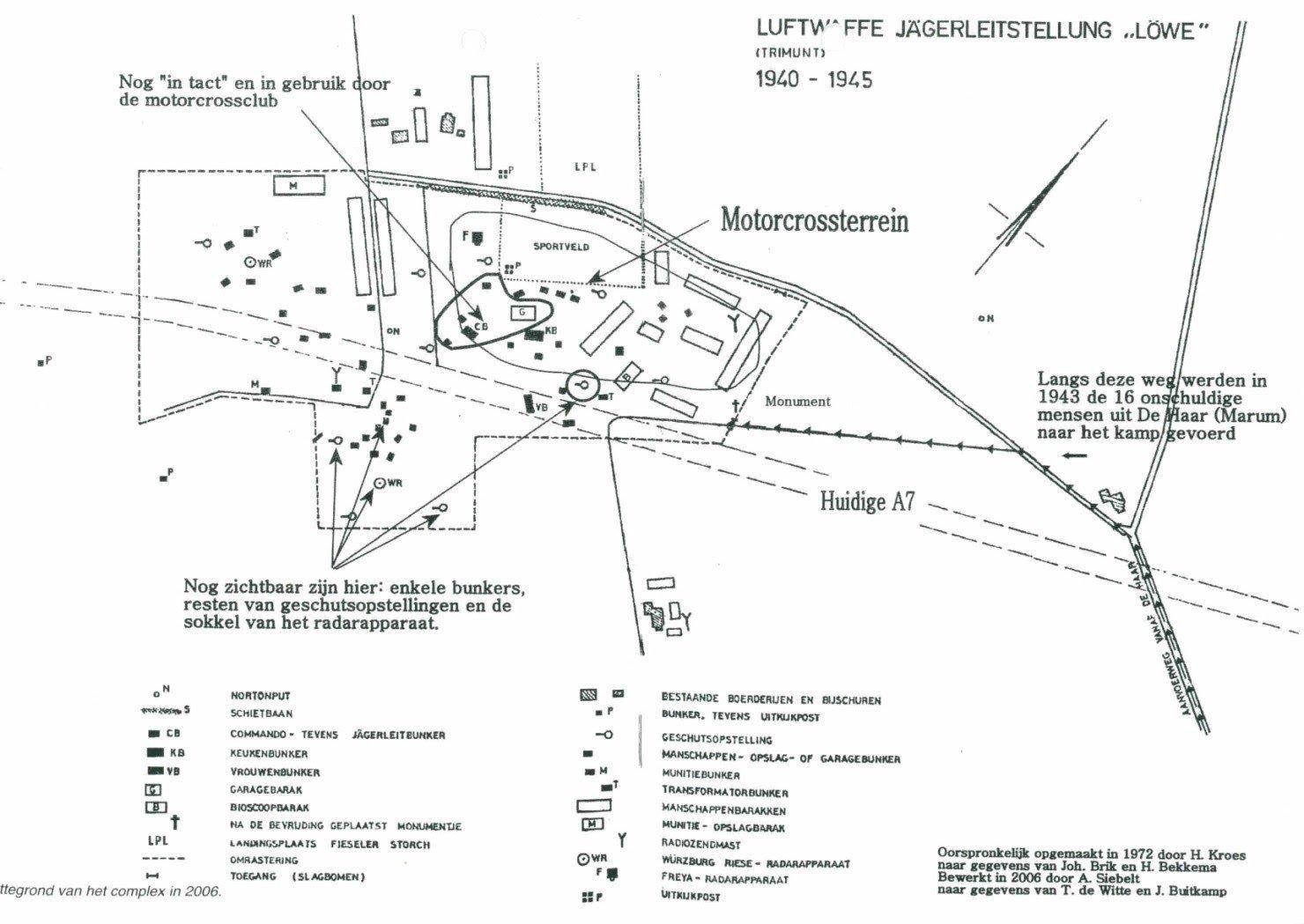 Plattegrond van de stelling
