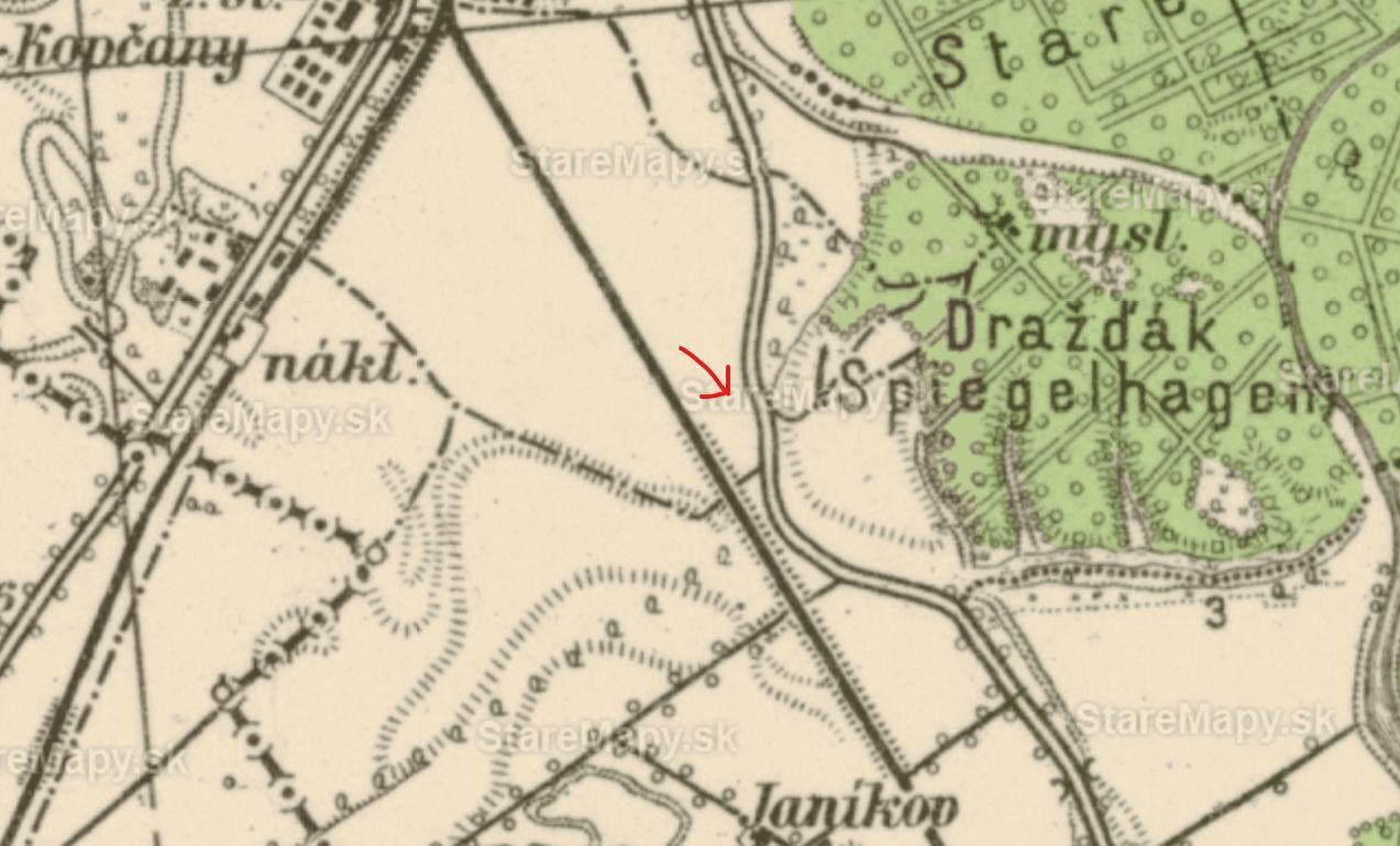 Historická mapa Petržalky