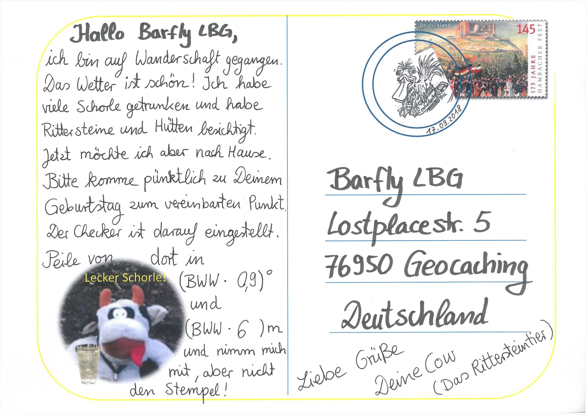 Postkarte Teil 3