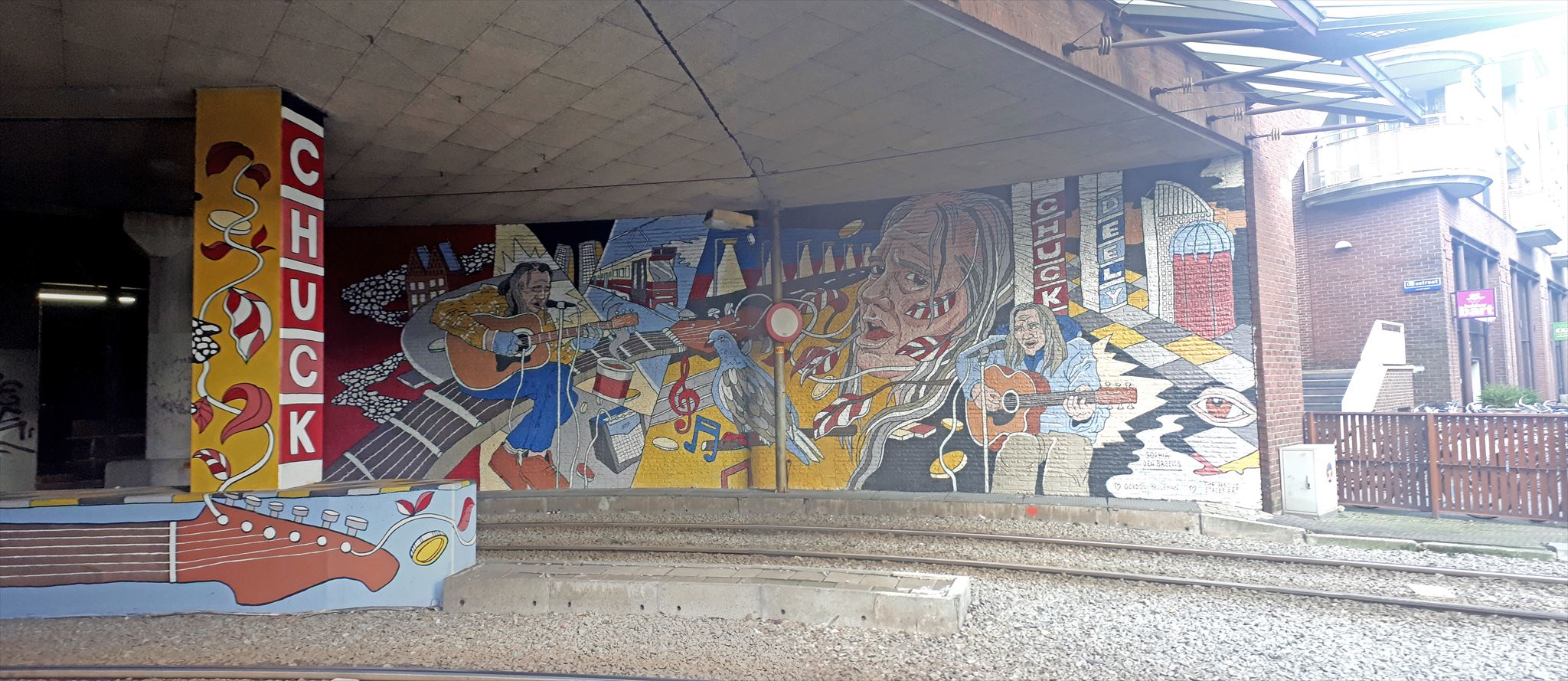 Muurschildering tunnel