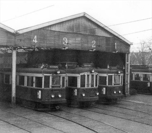 Historische foto van de halte