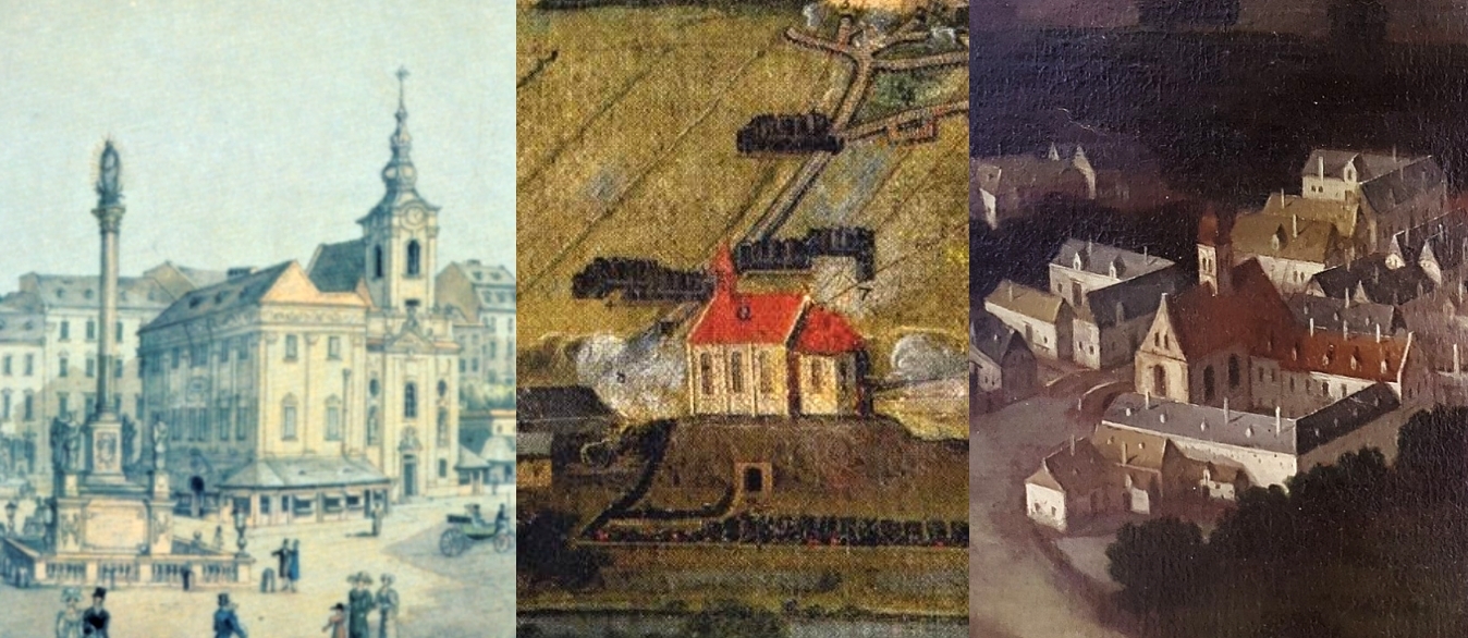 Kostel sv. Mikuláše (nám. Svobody) | Kostel Všech svatých (Kopečná) | Kostel sv. Oldřicha a Prokopa (Václavská x Křížová)