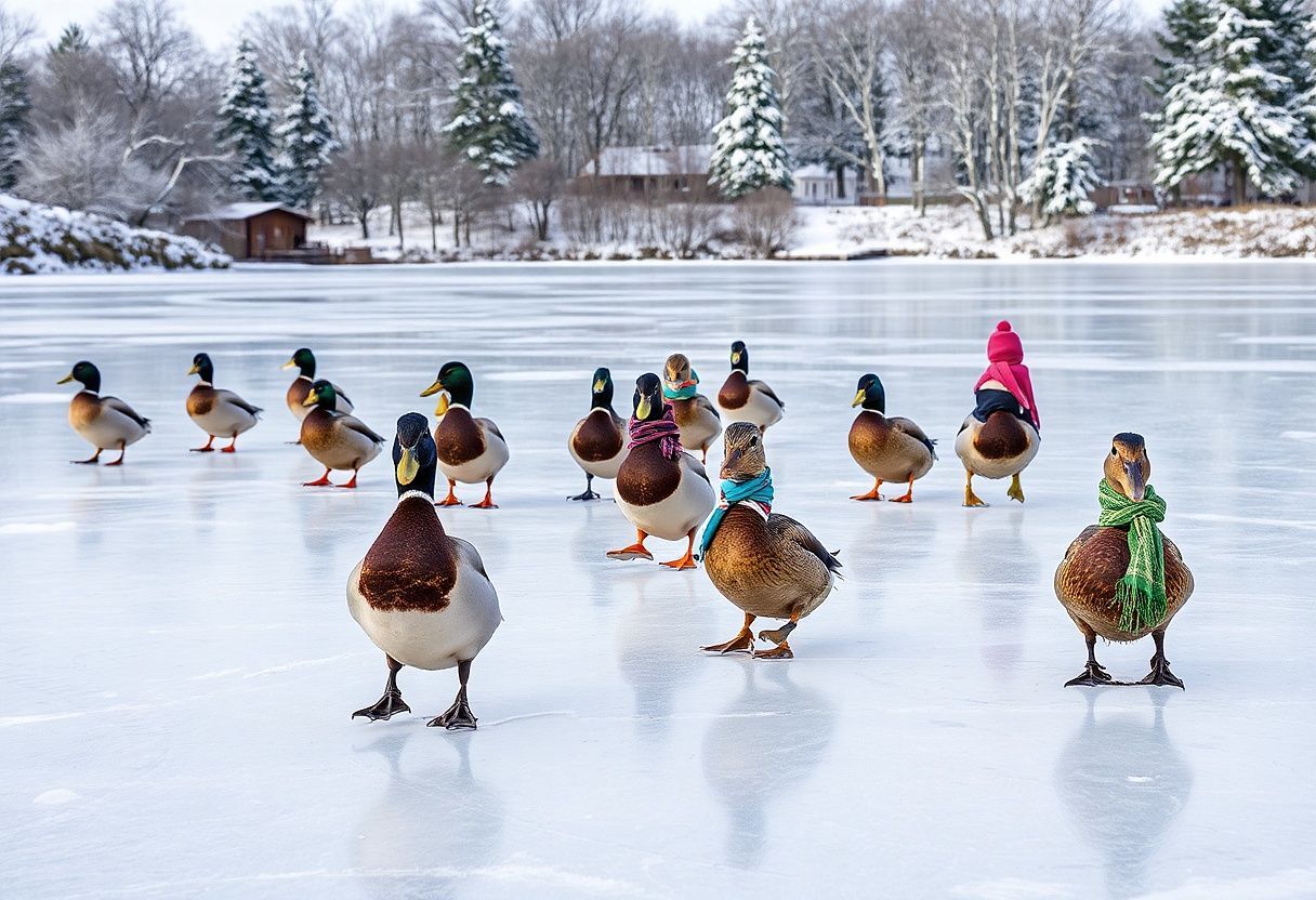 Kačeři na ledě