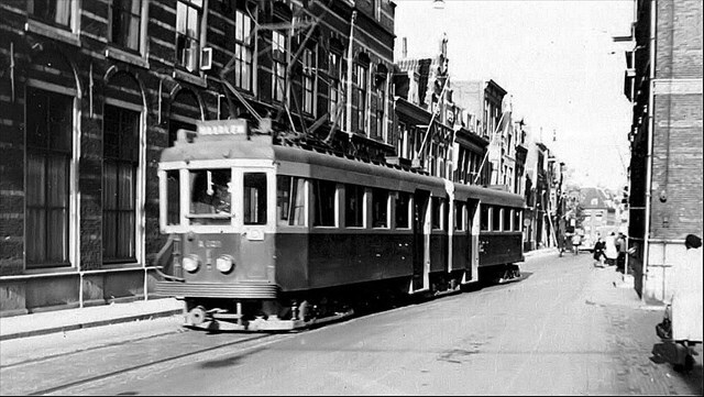 Historische foto van de halte