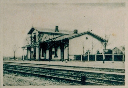 Bahnhof Rickling um 1900
