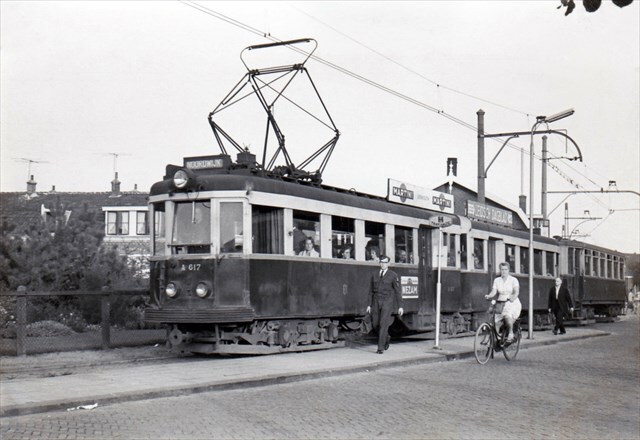 Historische foto van de halte