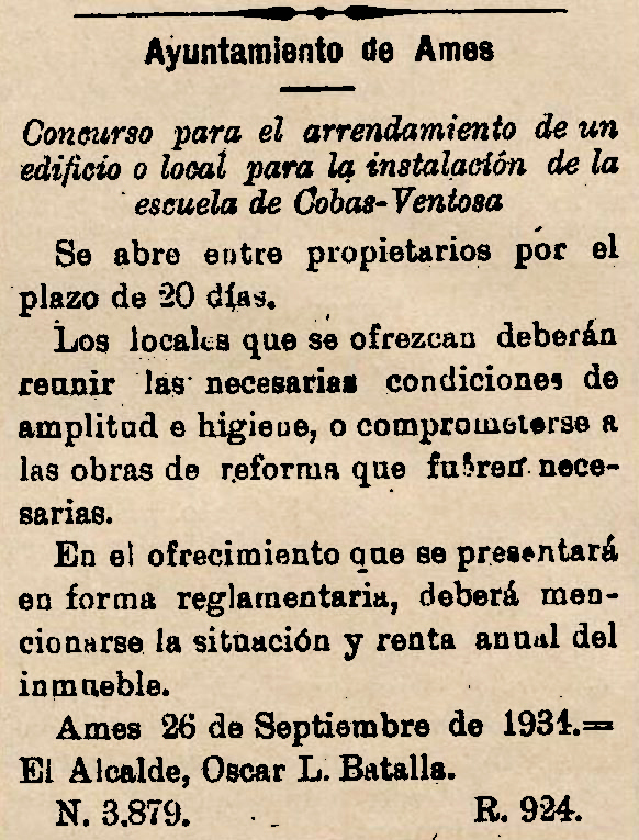 Anuncio de 1934