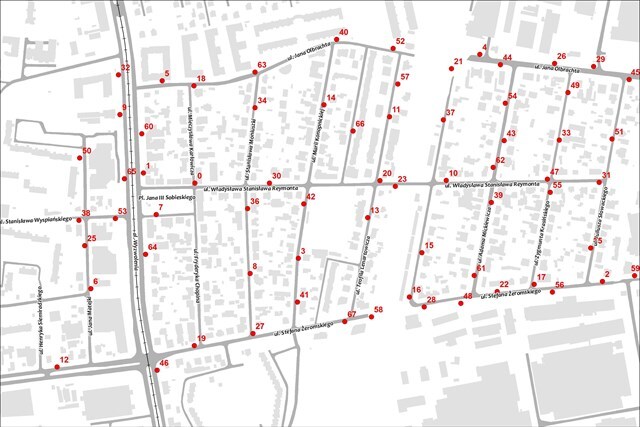Miasto Ogród Jelonek Mapa