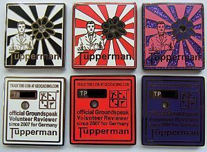 Tupperman Geocoin weiÃŸ V4