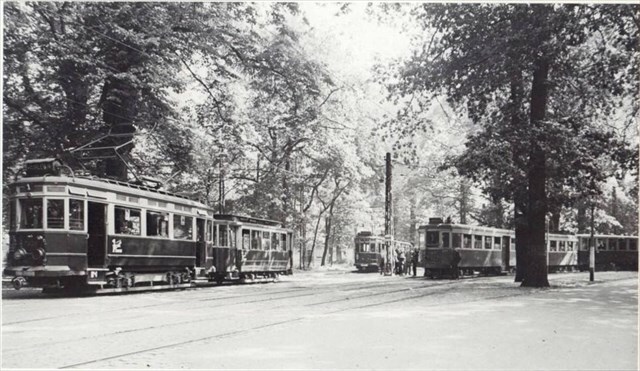 Historische foto van de halte