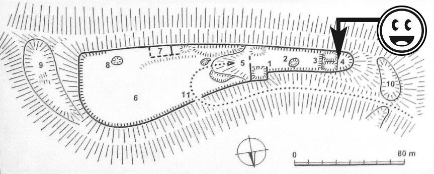 Rekonštrukcia hradu Žakýl - nákres hradného areálu