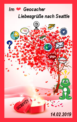 Im ❤ Geocacher - Liebesgrüße nach Seattle