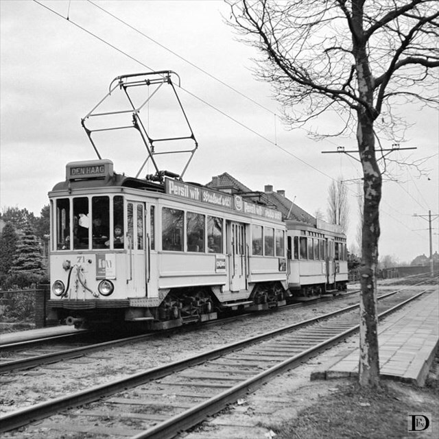 Historische foto van de halte